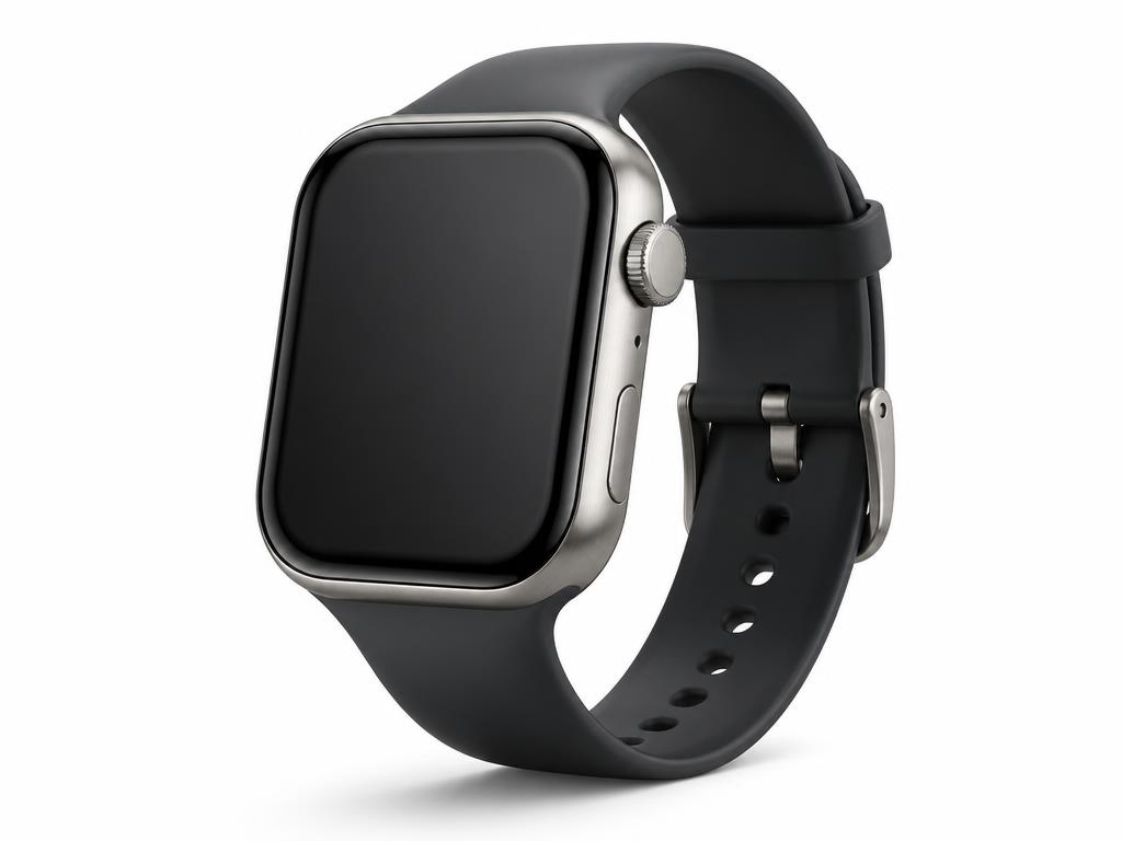 Generic modern premium smart watch, brand-neutral product photo
